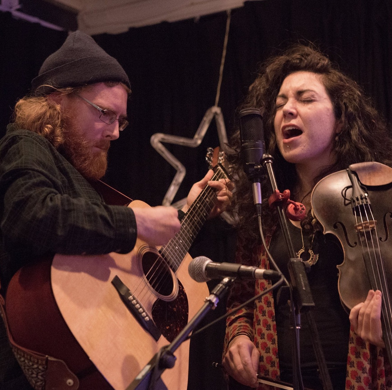 Photo of The Blackwood Two performing