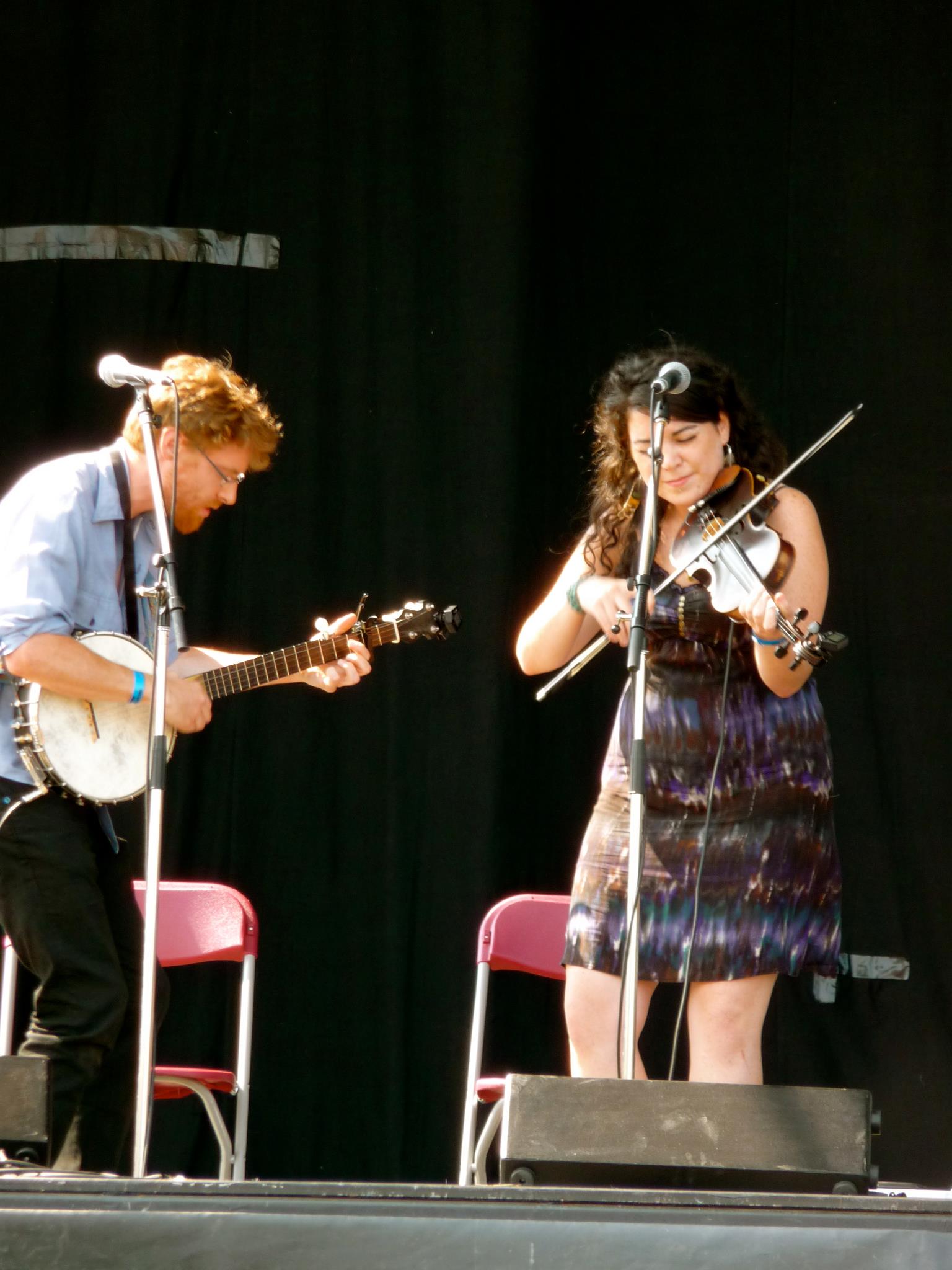 Photo of The Blackwood Two performing